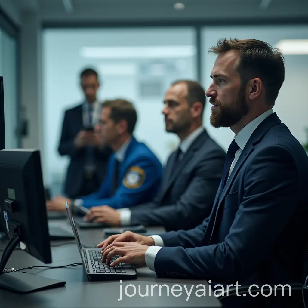 Group-of-Officers-Reporting-to-AI-Boss-in-Corporate-Office