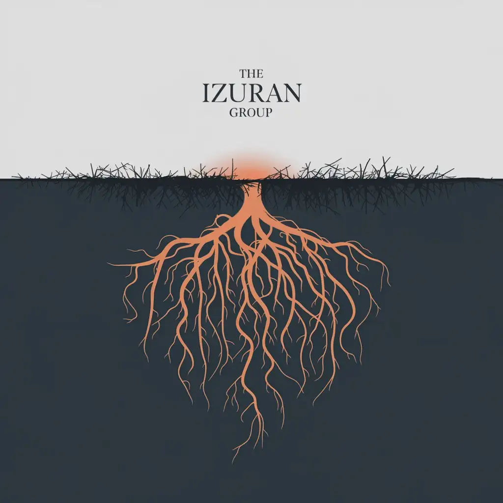 LOGO Design for The Izuran Group Deep Roots Symbolizing Strength and Heritage