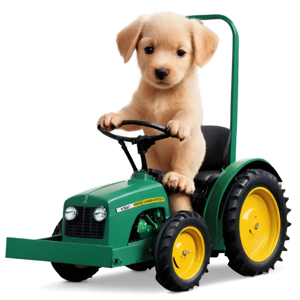 Adorable-Puppy-Driving-Tractor-PNG-Image-Creative-and-Whimsical-Artwork