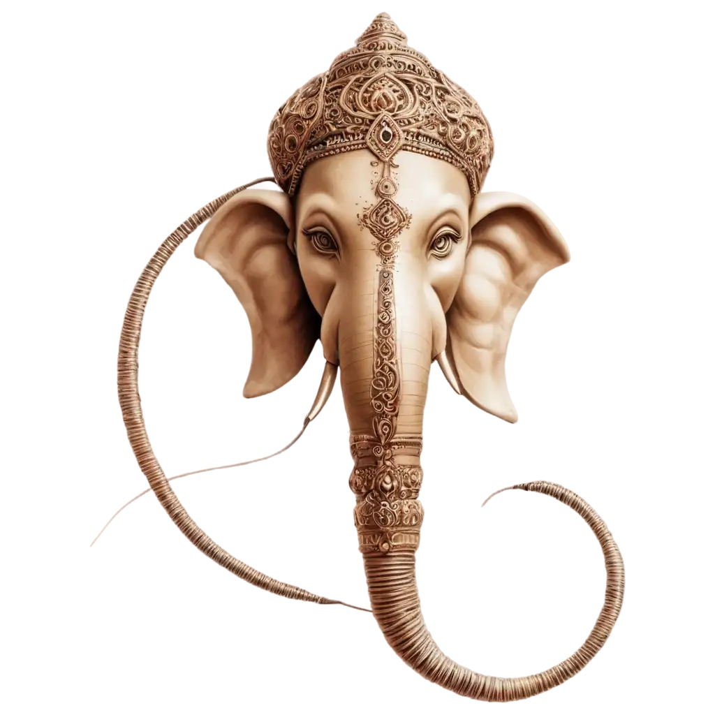 Modern-Lord-Ganesh-Head-PNG-Image-Digital-Wires-and-Computer-Mouse-Integration