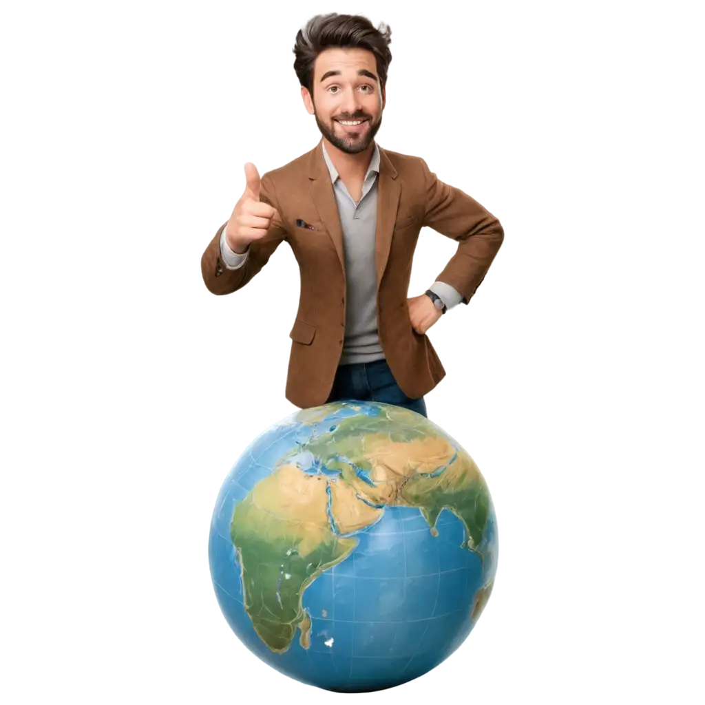 PNG-Image-of-a-Man-Standing-on-Top-of-the-World-Globe-Larger-Than-Life