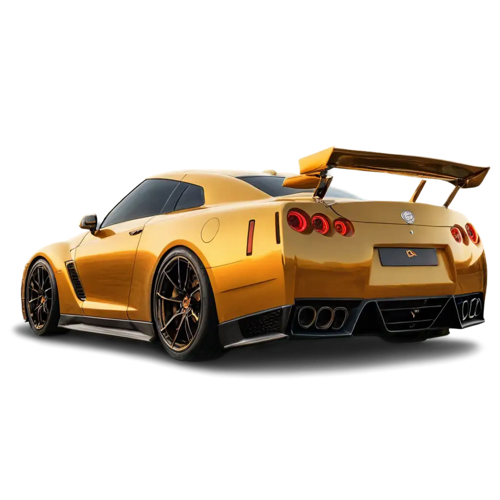 Golden-GTR-Sports-Car-PNG-HighQuality-Image-for-Multiple-Creative-Uses