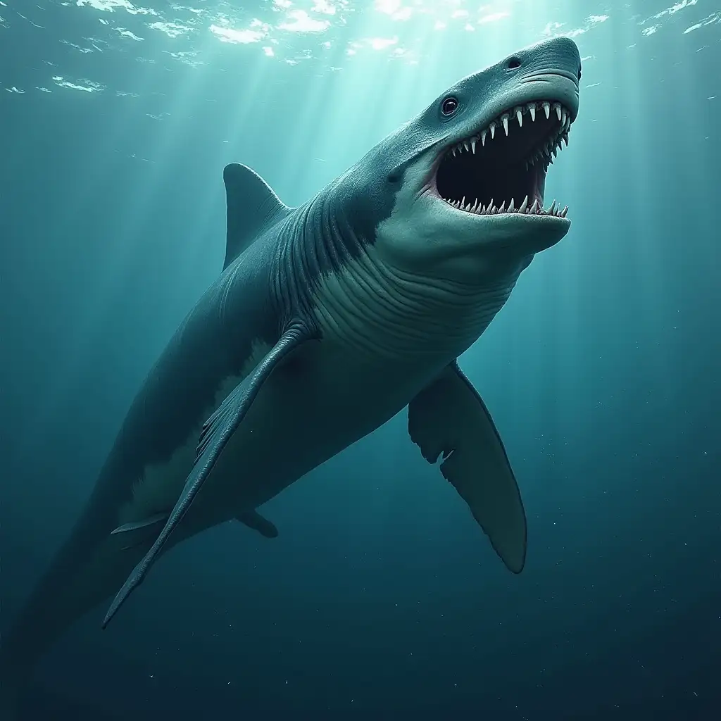 Megalodon huntingUltra detailed