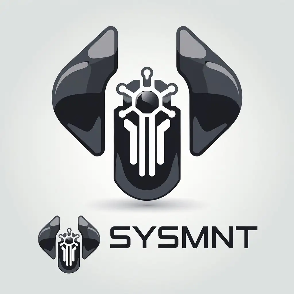 LOGO Design for Sysmnt Modern Sleek Aesthetic with Abstract Tech Icons