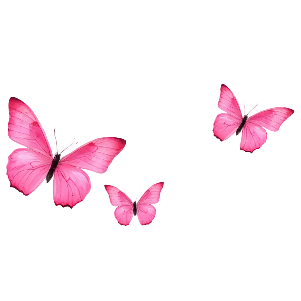 Pink-Butterflies-PNG-HighQuality-Transparent-Image-for-Creative-Projects