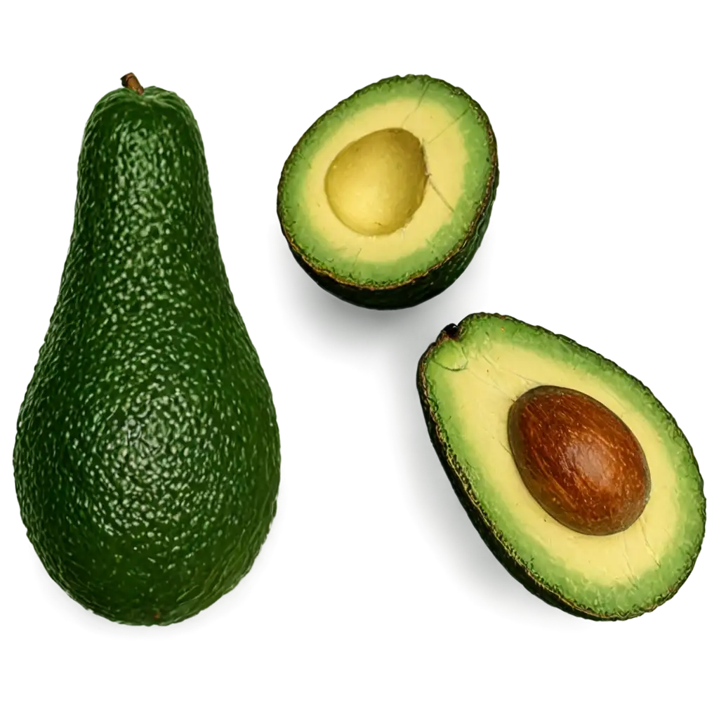 HighQuality-PNG-Image-of-Whole-and-Sliced-Avocado-for-Culinary-and-Design-Use