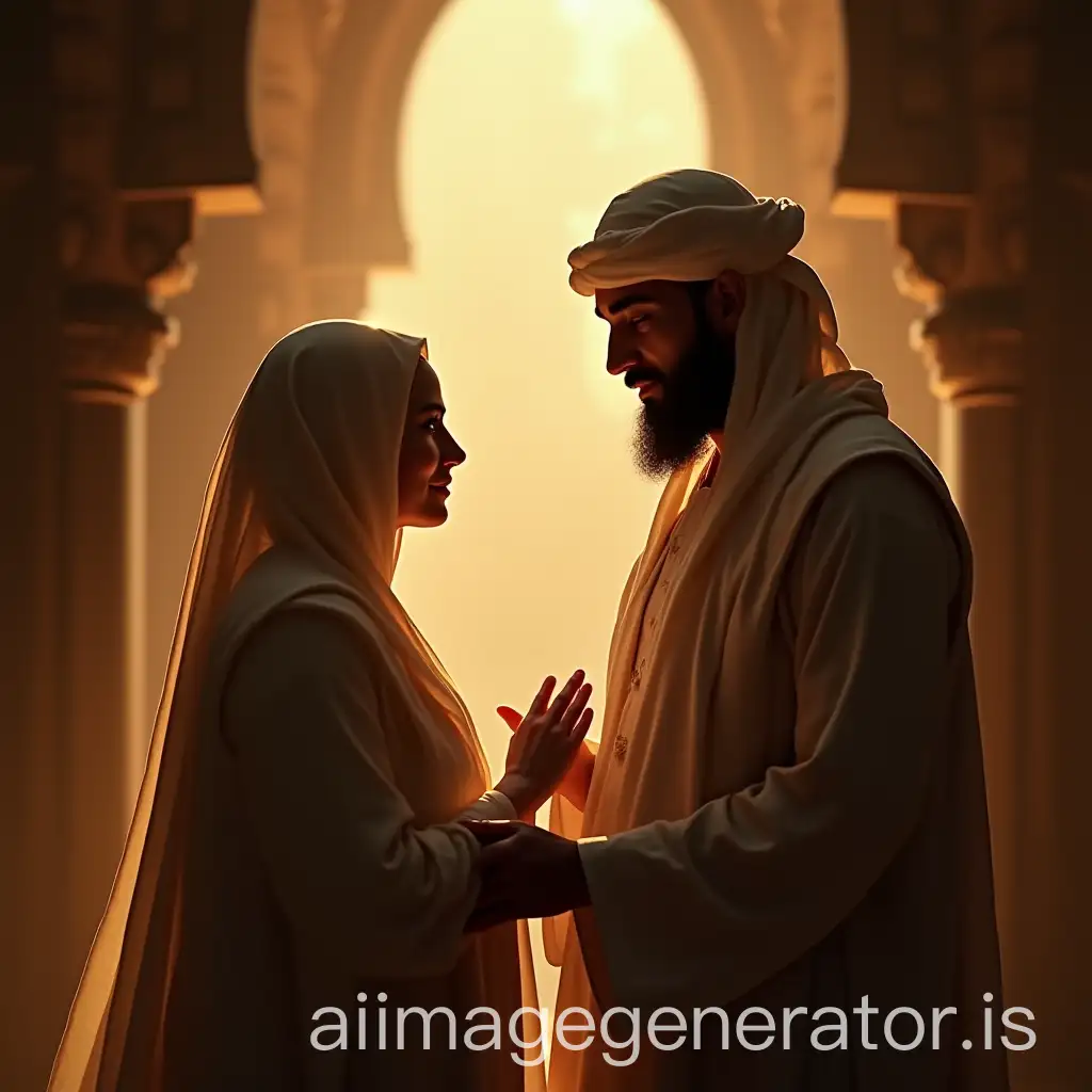 Prophet-Muhammad-and-Lady-Aisha-in-Soft-Light