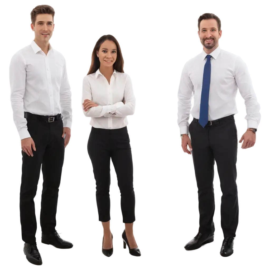 Group-of-5-Employees-PNG-HighQuality-Transparent-Image-for-Professional-Use