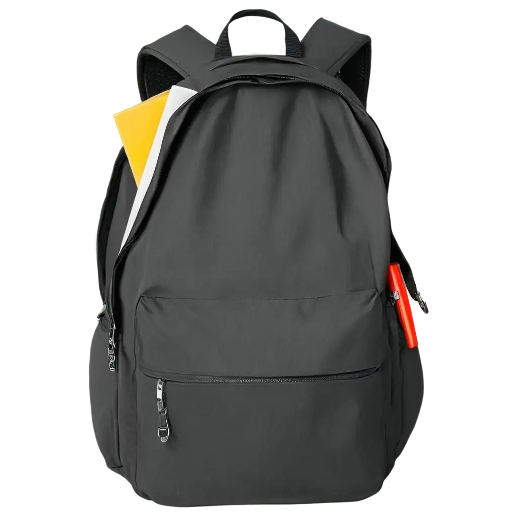 HighQuality-PNG-Image-of-Backpack-with-School-Materials-Enhance-Educational-Content-with-Clear-Visuals