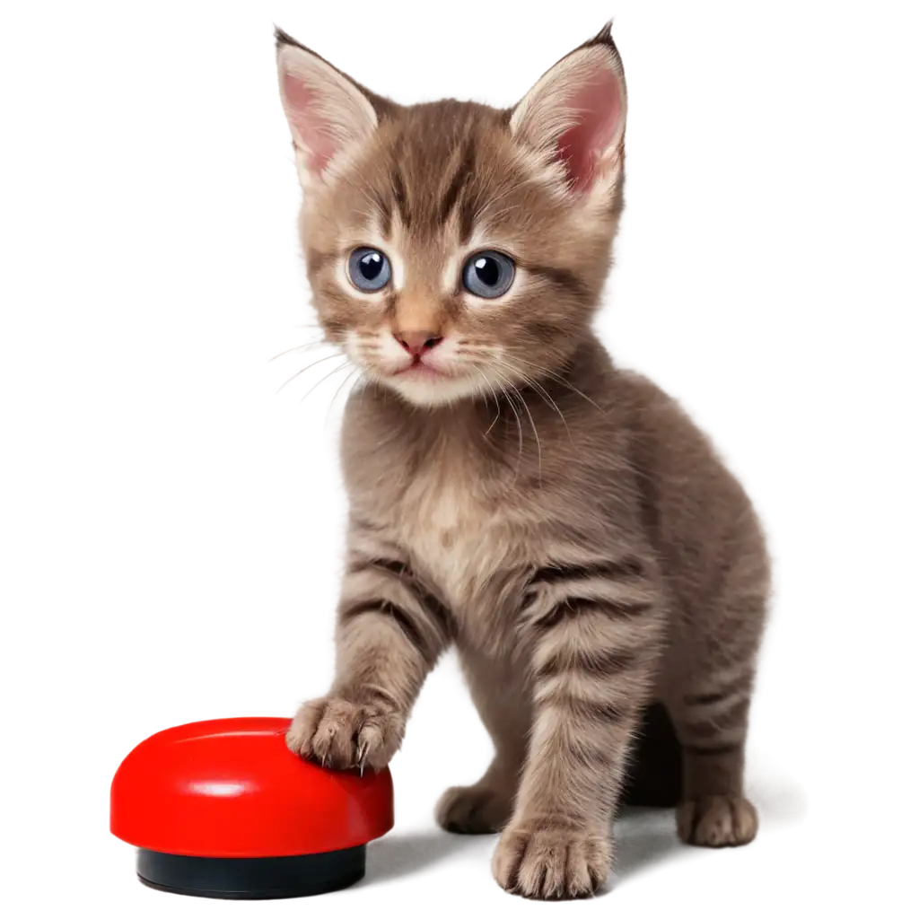 Adorable-Kitten-Pushing-a-Red-Button-PNG-Image-Perfect-for-Web-and-Graphic-Design