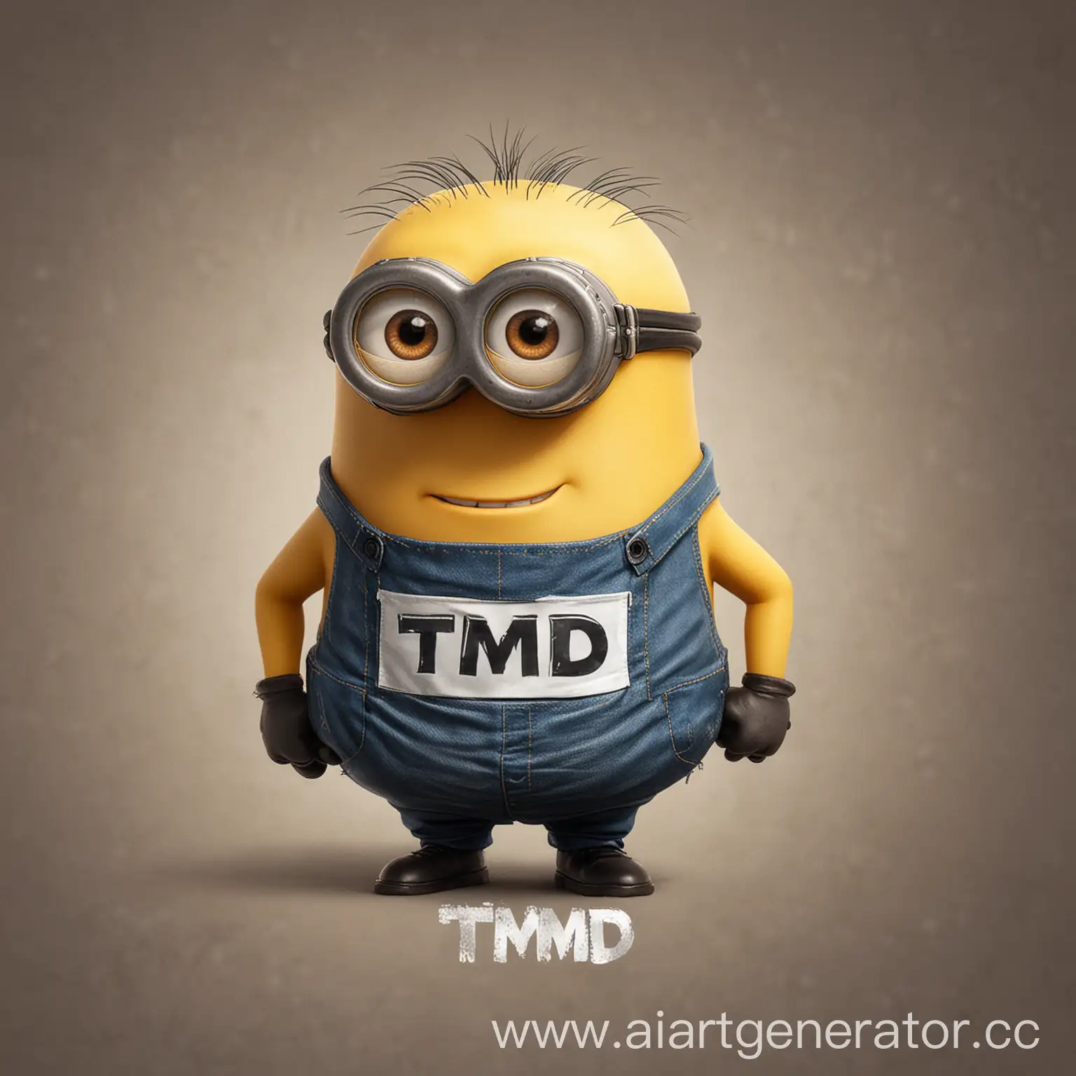 Minion-Character-in-TMD-Inscription-TShirt