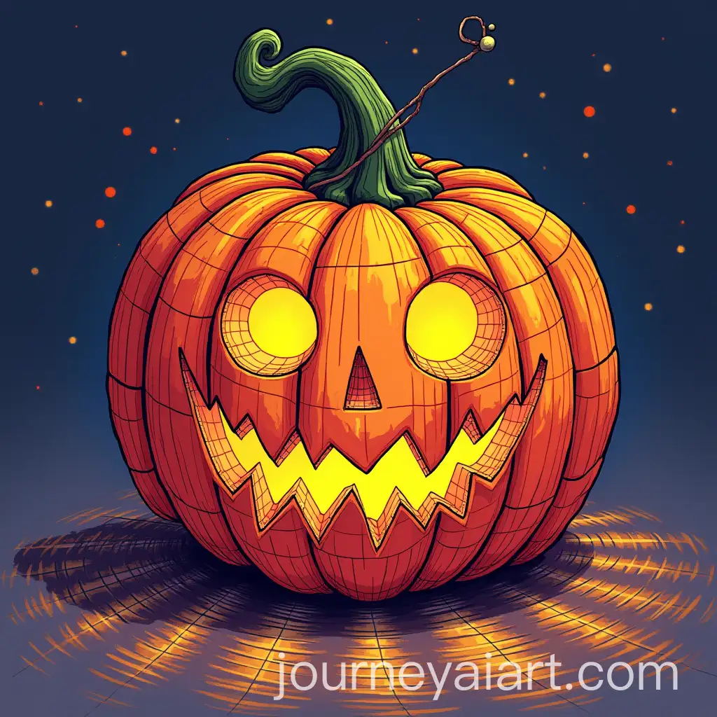 Colorful-JackoLantern-Disco-Ball-Illustration
