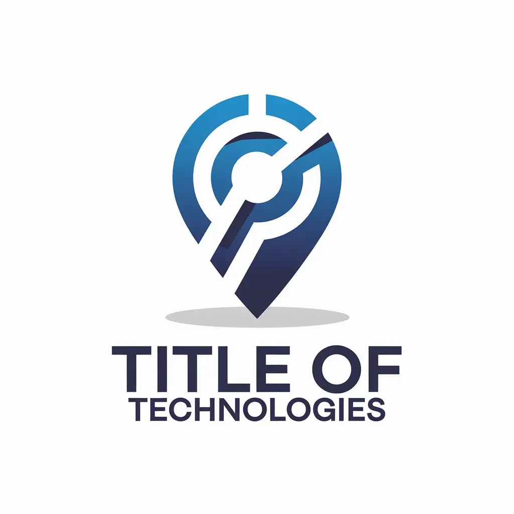 LOGO Design for Title of Technologies LocationBased Symbol in Modern Style for Technology Industry