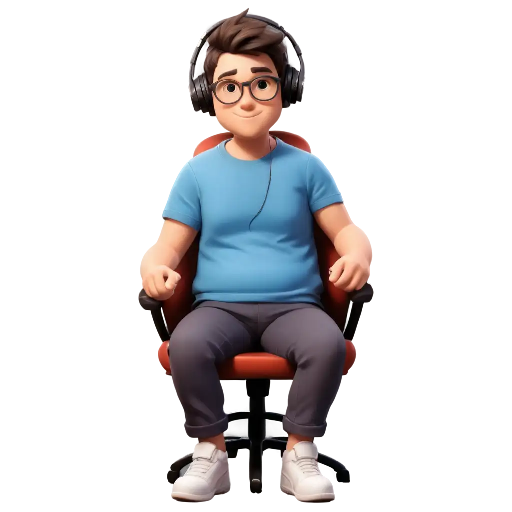 Cartoon-Style-PNG-Image-Male-Character-in-Gamer-Outfit-with-Gaming-Chair