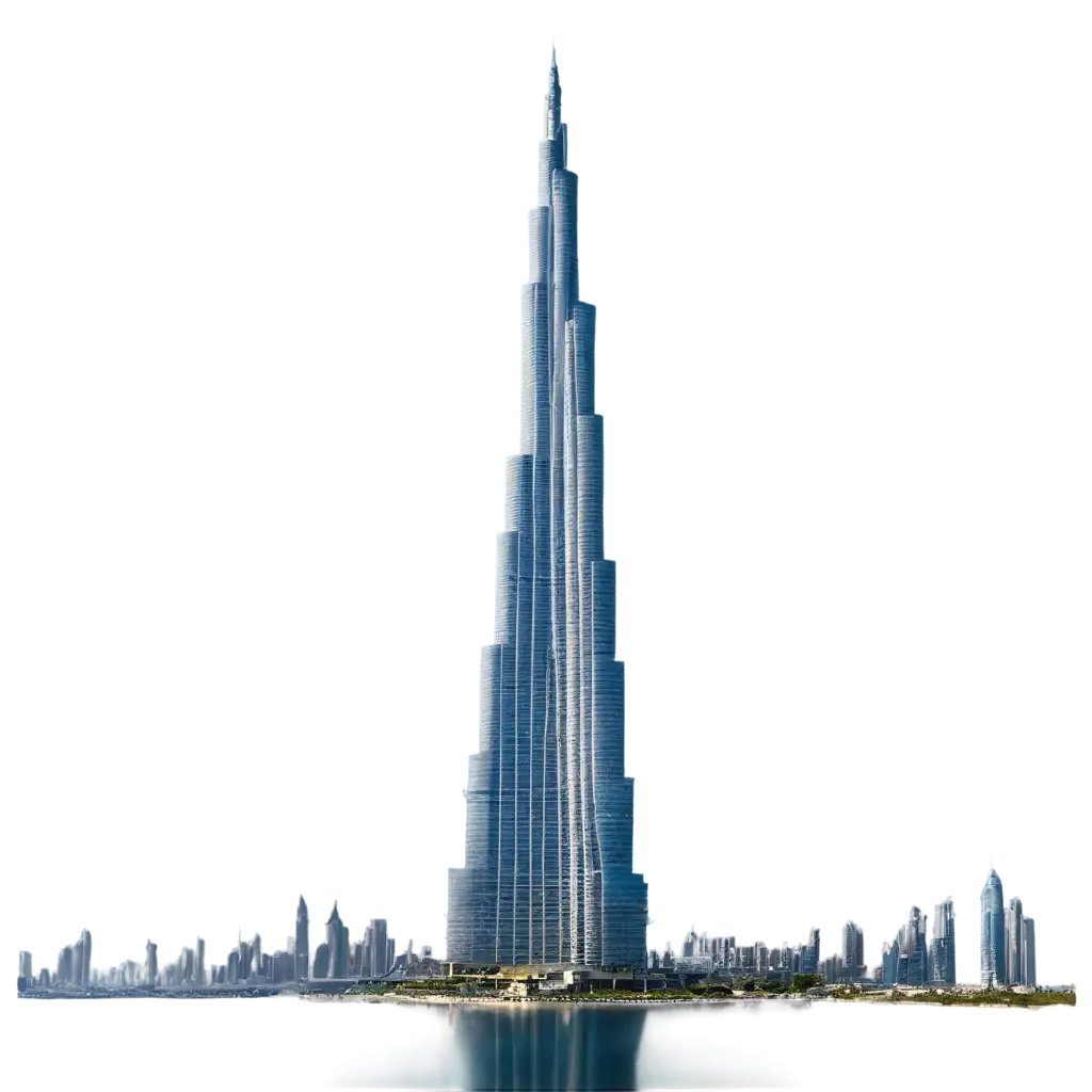 HighQuality-PNG-Image-of-the-Iconic-Burj-Khalifa-for-Stunning-Visual-Appeal