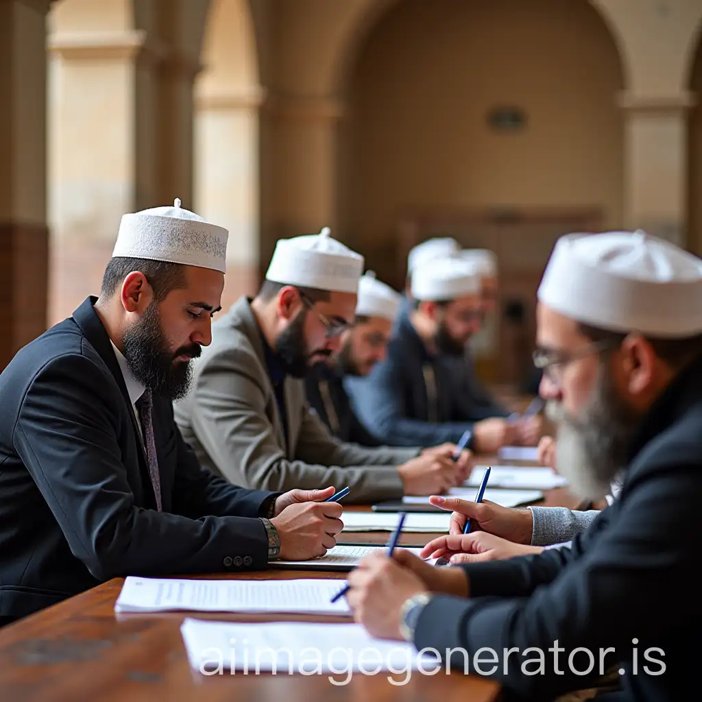 People of different nationalities learn at Al-Azhar Mosque 