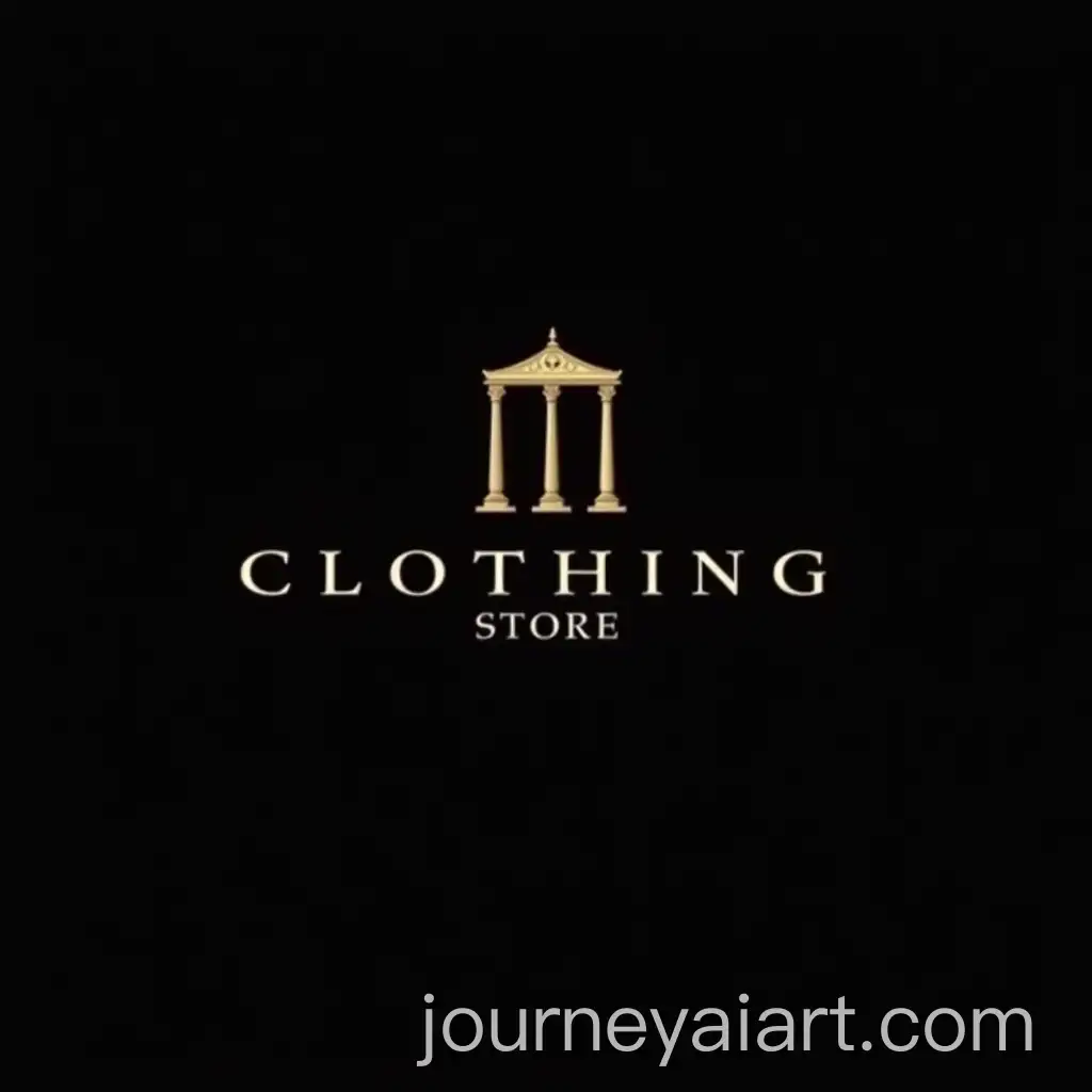 Elegant-Black-Logo-with-Sophisticated-Structure-for-Clothing-Store