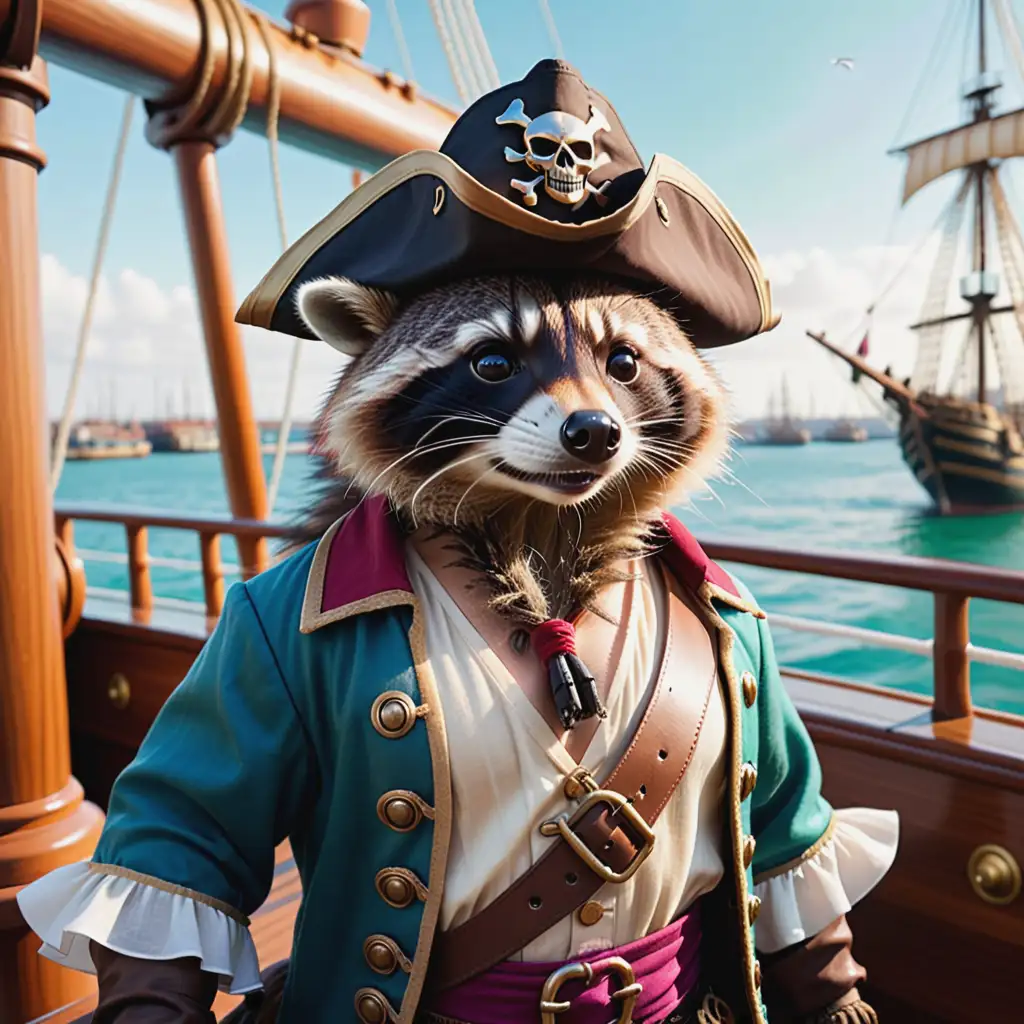 HyperRealistic-Pirate-Raccoon-on-a-Ship