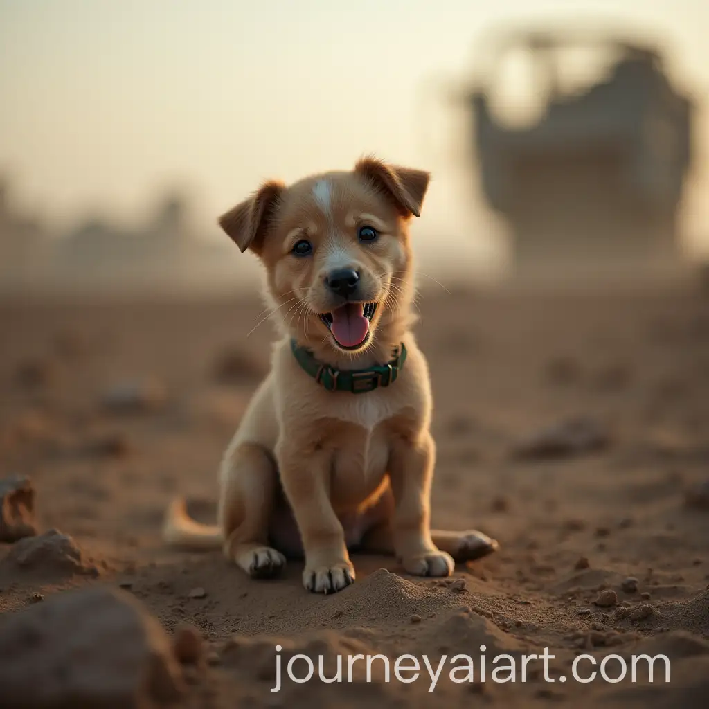 Little-Dog-SufferingAI-Image-Expansion-in-the-Middle-of-a-War-Zone-in-Iran