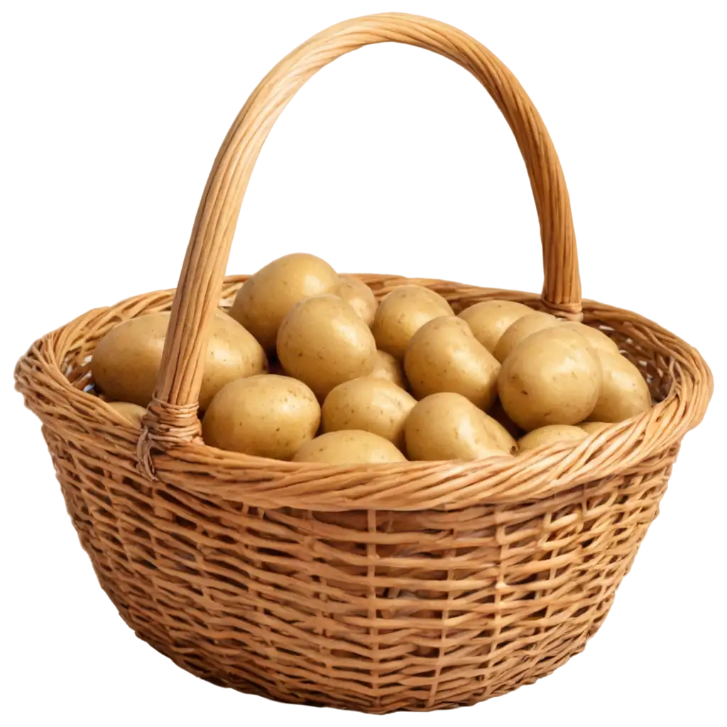 HighQuality-PNG-Image-of-Potatoes-in-a-Basket-for-Versatile-Uses