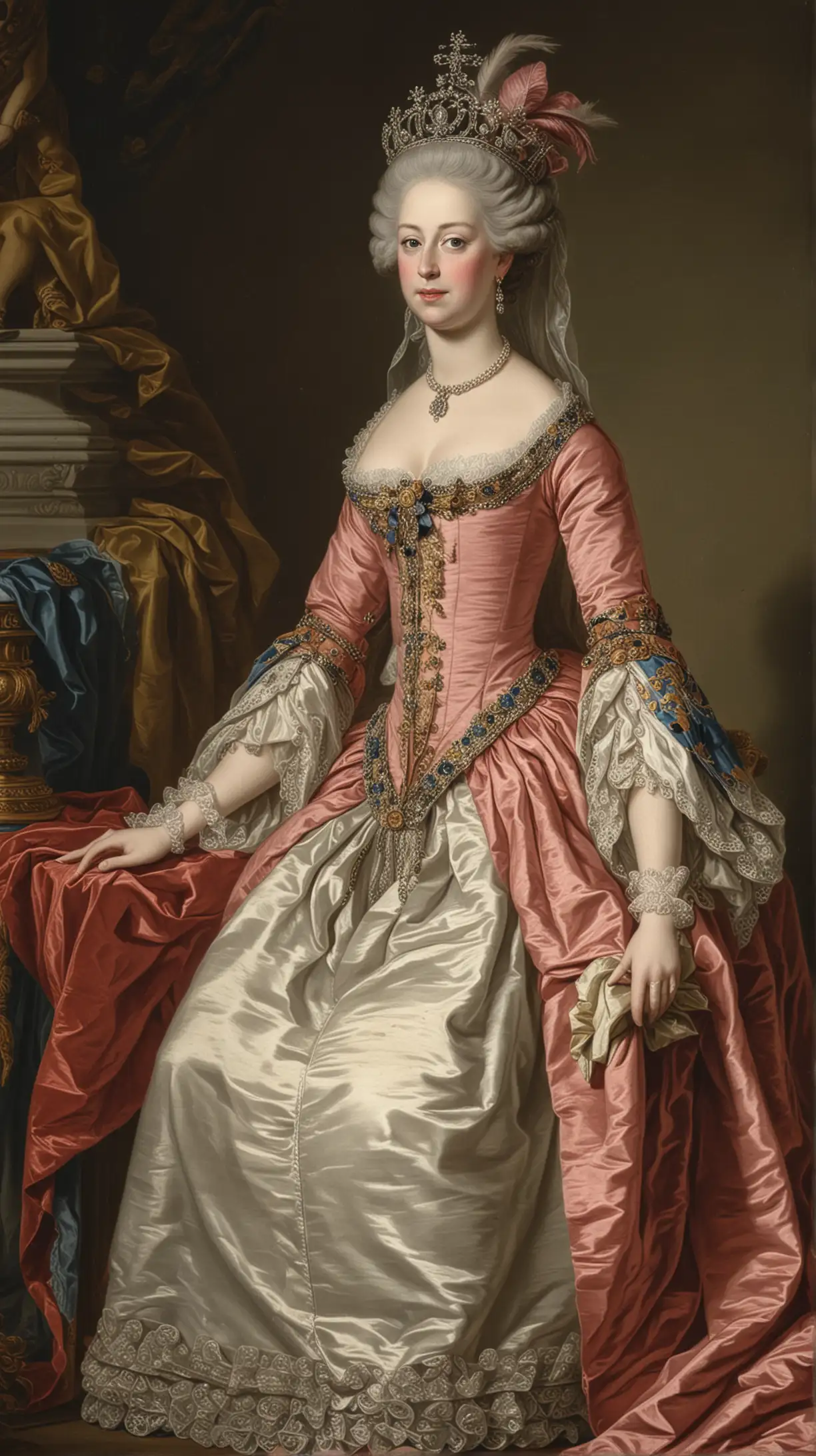 Portrait of Queen Charlotte of Britain in Royal Regalia