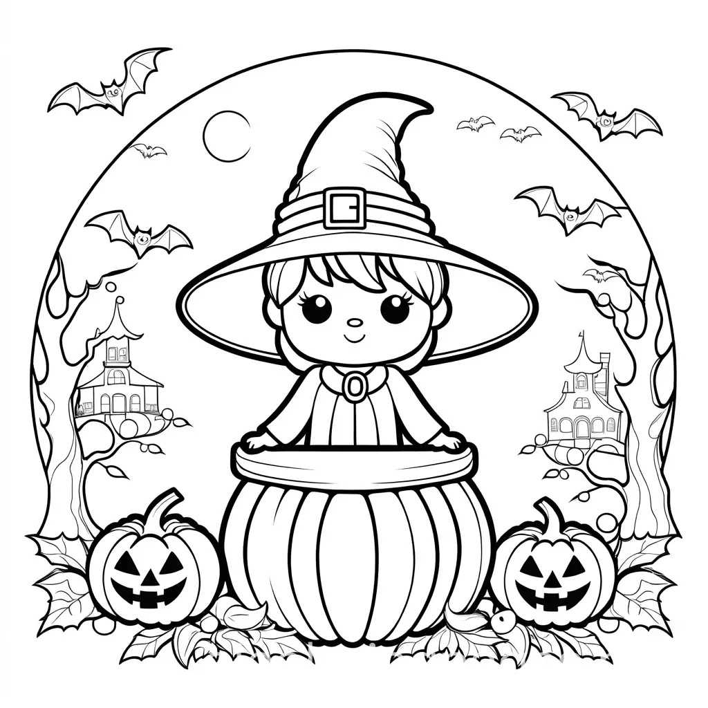 Kids-Halloween-Coloring-Page-Simple-Line-Art-on-White-Background