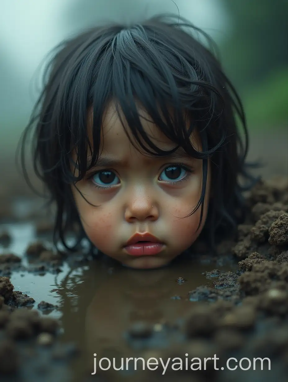Childs-Anxious-Expression-Amidst-a-Mystical-FloodDestroyed-Landscape