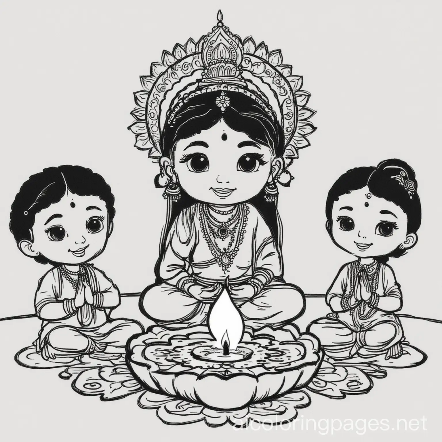 Simple-Deepavali-Coloring-Page-for-Kids