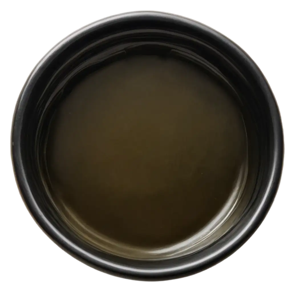 PNG-Image-of-Melted-Ghee-in-a-Black-Bowl-Creamy-Texture-Captured-in-Soft-Lighting