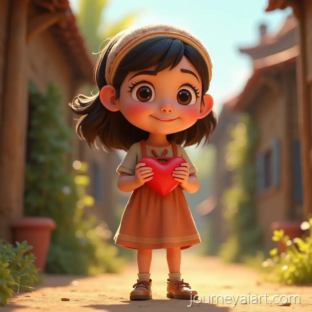 Brave-and-Curious-Village-Girl-with-a-Kind-HeartBrave-village-girl-3D-Disney-Inspired-3D-Animation