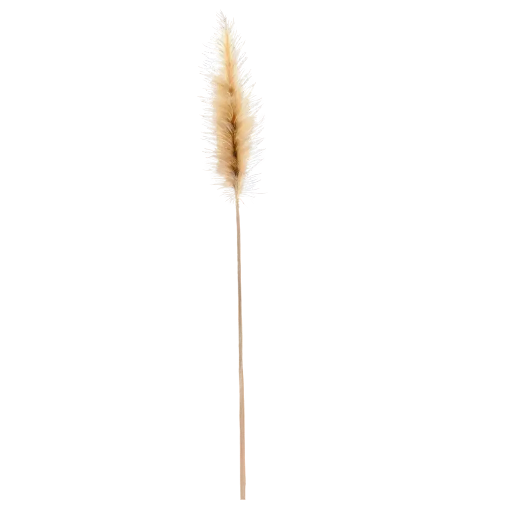 sprig of dry pampas grass