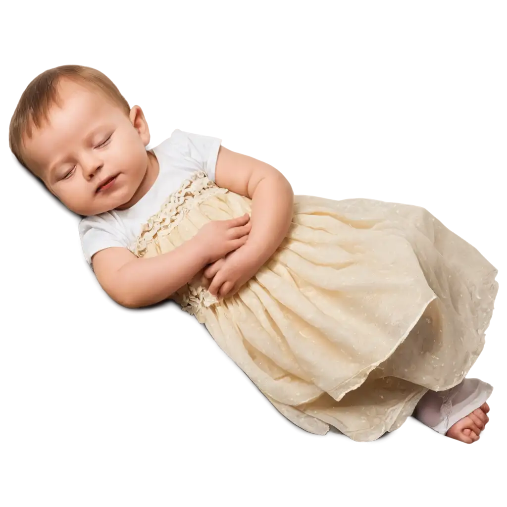 Serene-Baby-Slumber-HighResolution-PNG-Image-of-a-Baby-Sleeping-in-a-Dress