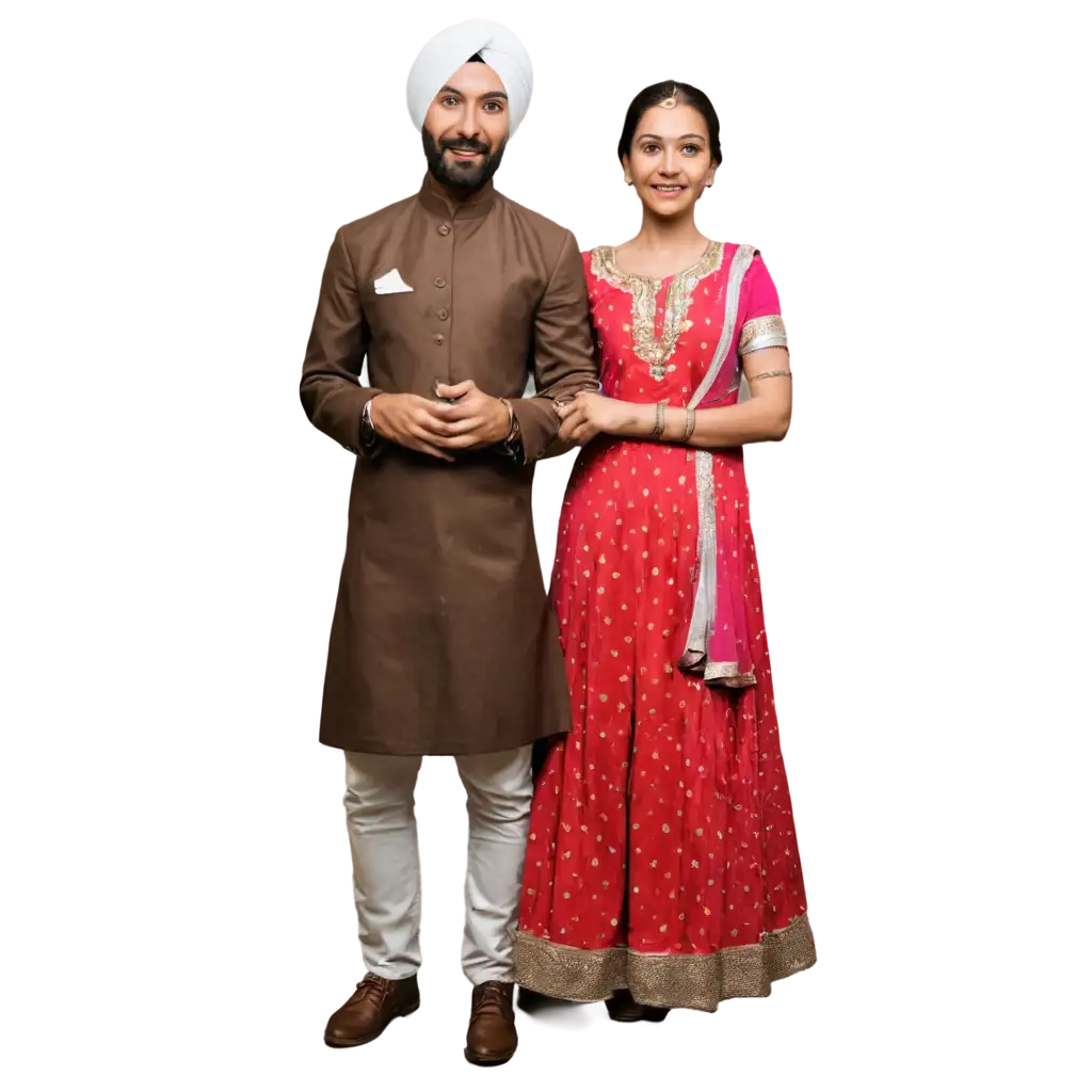 Sardar-Couple-PNG-Image-Capturing-Cultural-Essence-in-HighQuality-Format