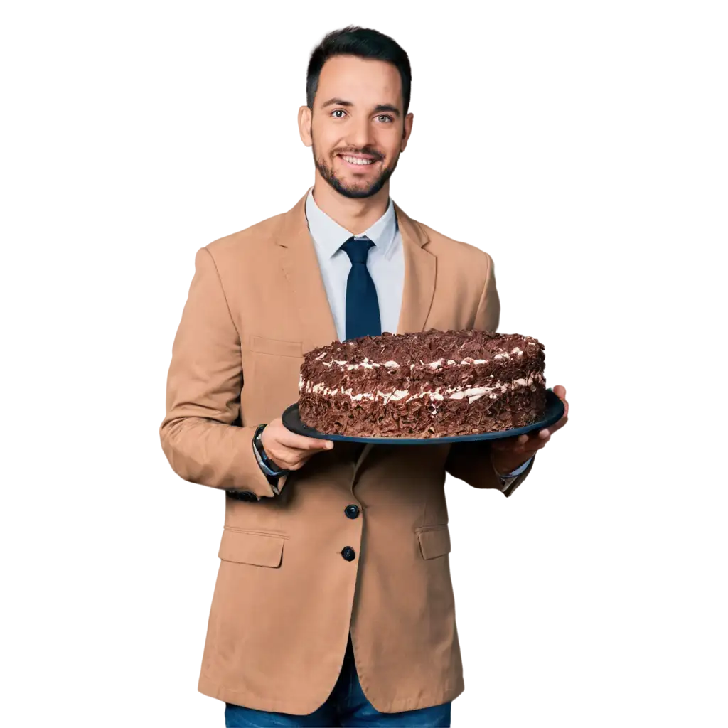 HighQuality-PNG-Image-of-a-Man-Holding-Cake-Perfect-for-Online-Sharing-and-Printing