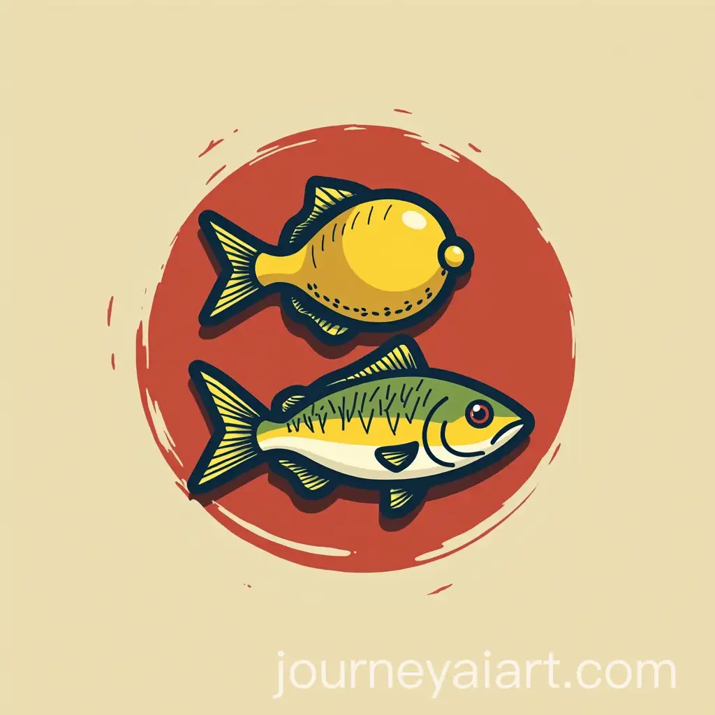 Minimalist-Logo-DesignAI-Image-Prompt-Expansion-Featuring-Lemon-and-Roach-Fish-with-Red-Eyes