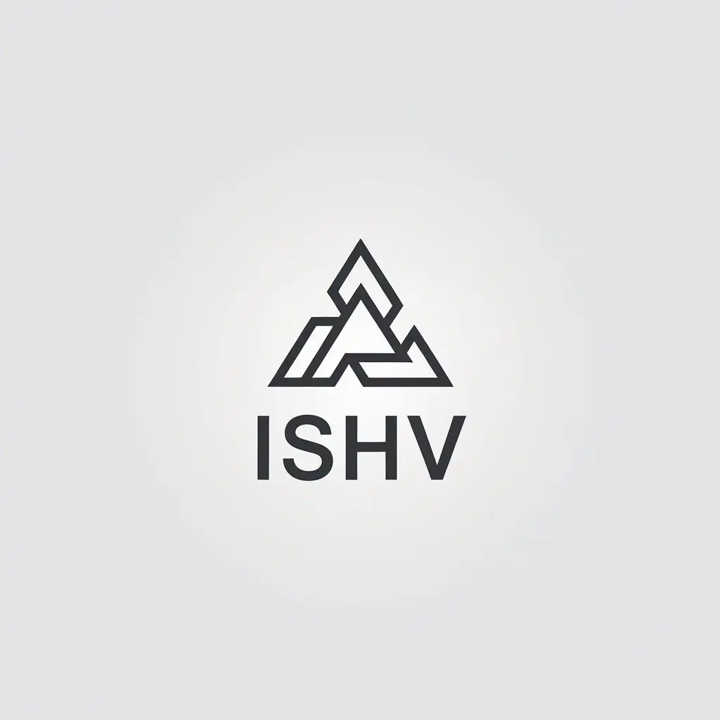 LOGO Design for Ishv Geometric Triangle Logo for the Medical Dental Industry