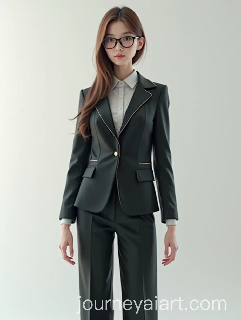 Android-in-BusinessCasual-Outfit-with-Glasses-and-Neatly-Combed-Hair