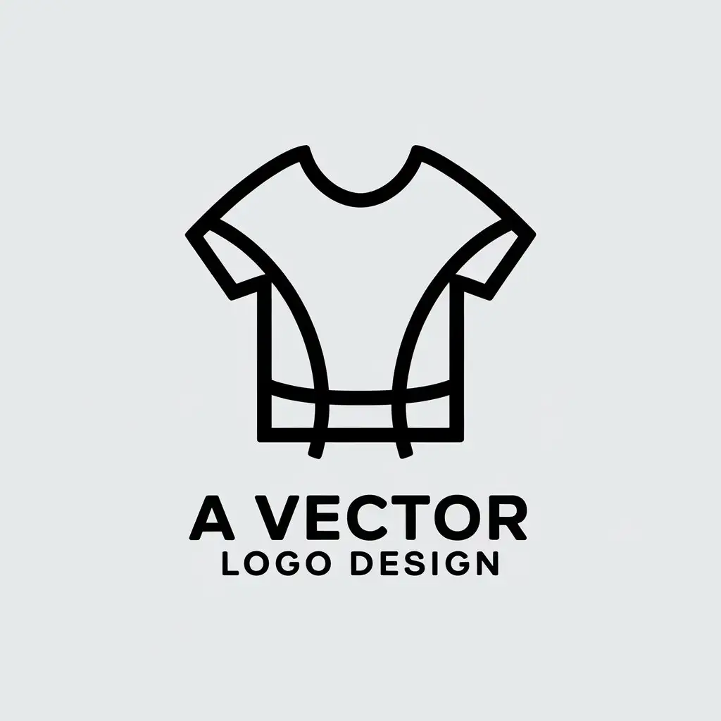 LOGO Design for TShirt Retail Black and White Minimalist and Modern Style