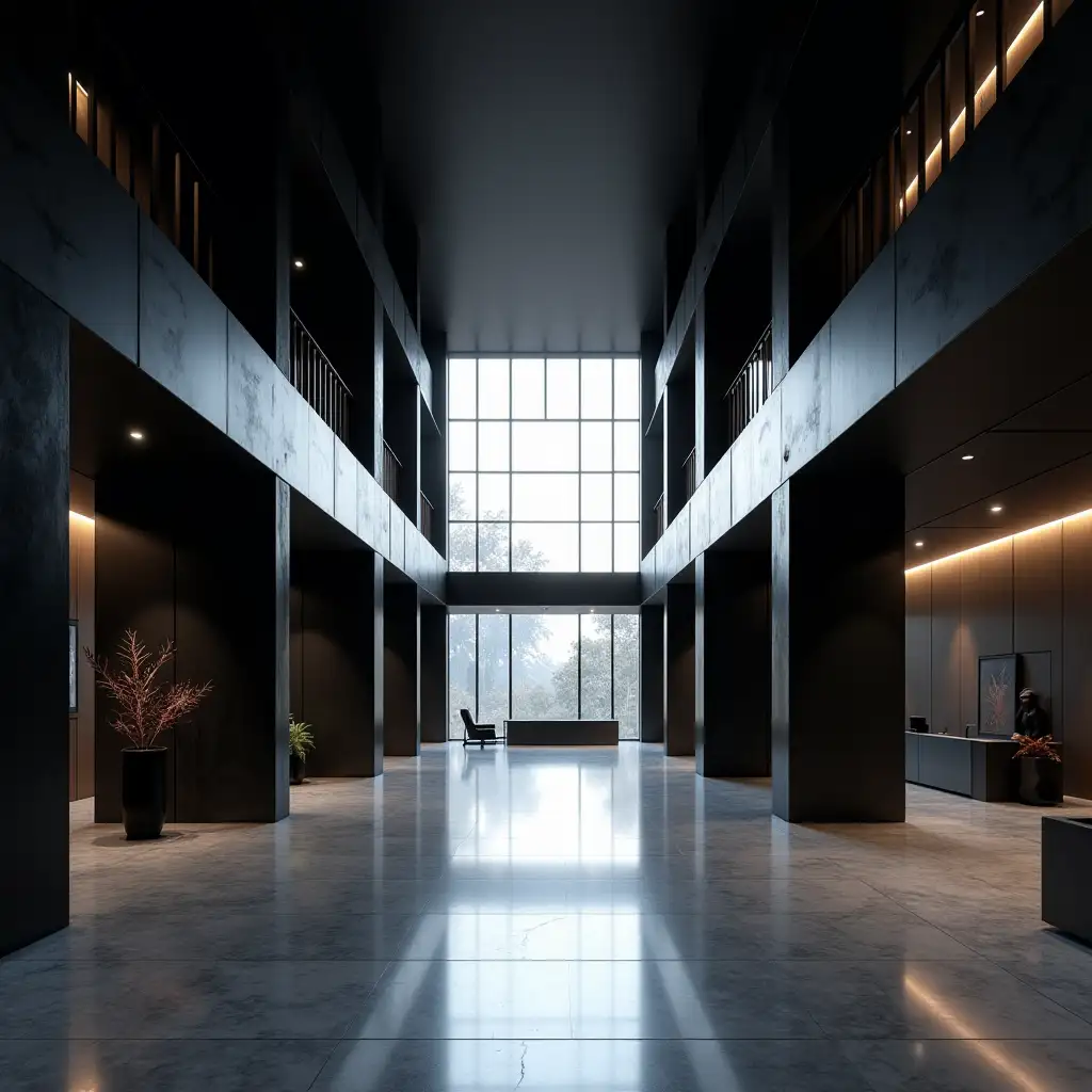 Modern-Minimalist-Lobby-with-Futuristic-Design-and-Soft-Lighting