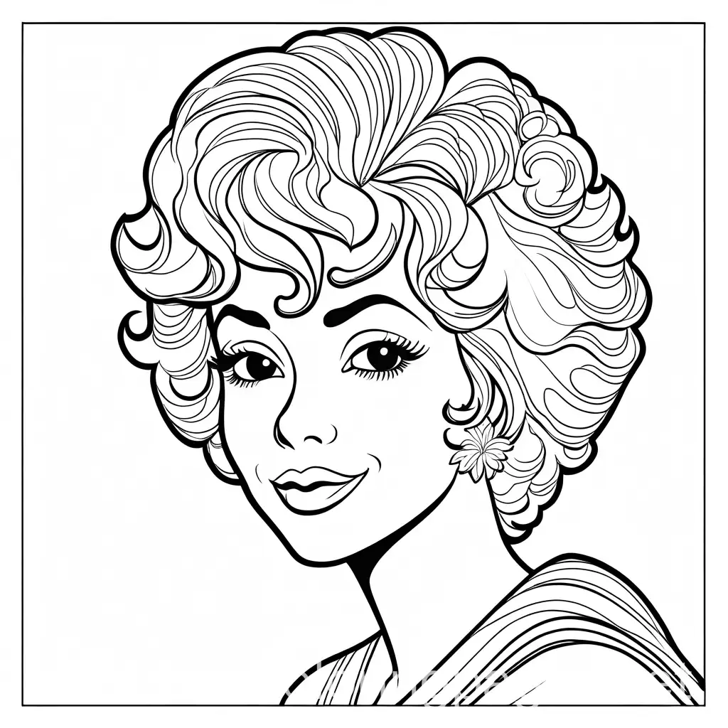 Rita-Moreno-Coloring-Page-for-Kids-Black-and-White-Line-Art-with-Simplicity