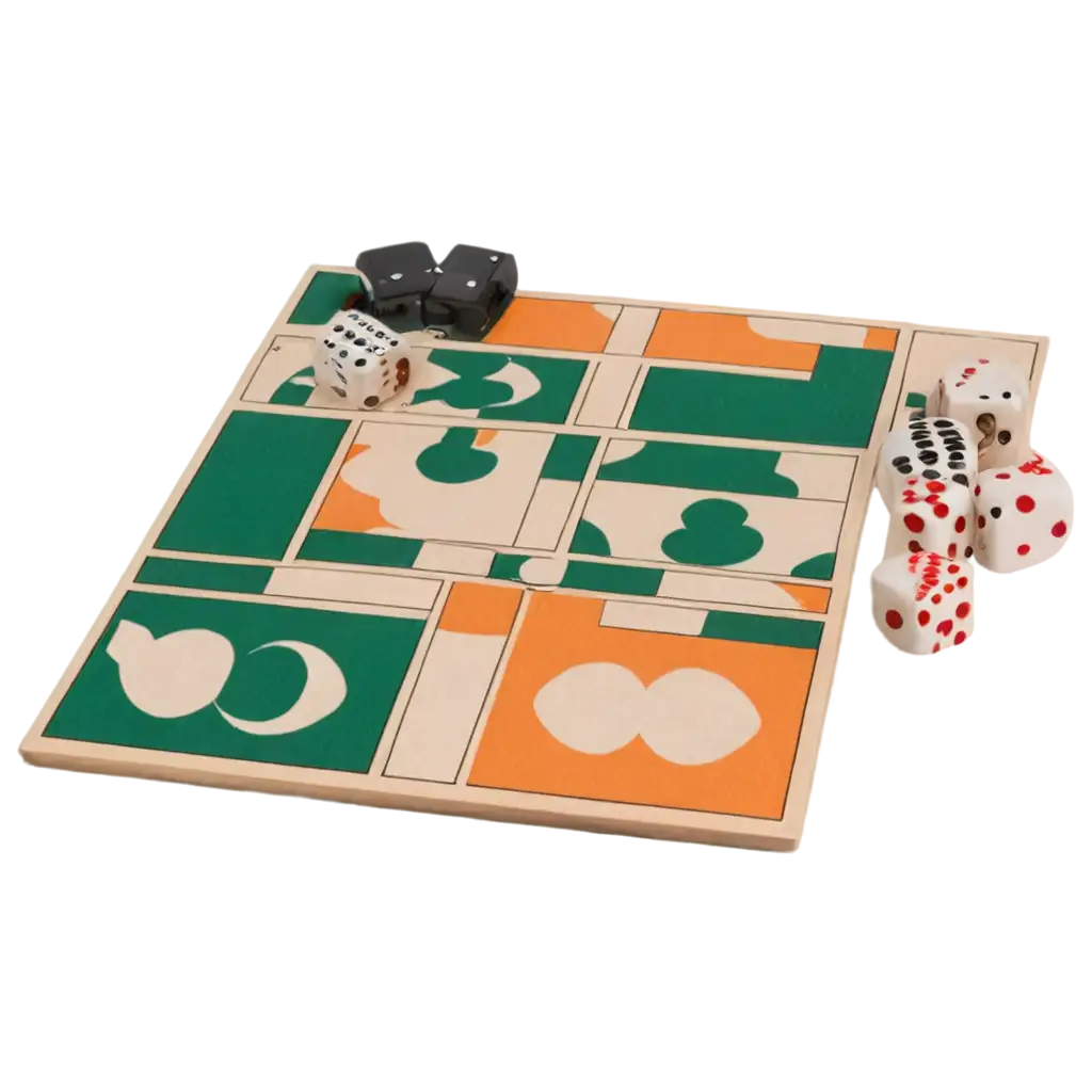 Modern-Ludo-Board-with-Dice-PNG-Image-for-HighQuality-Use