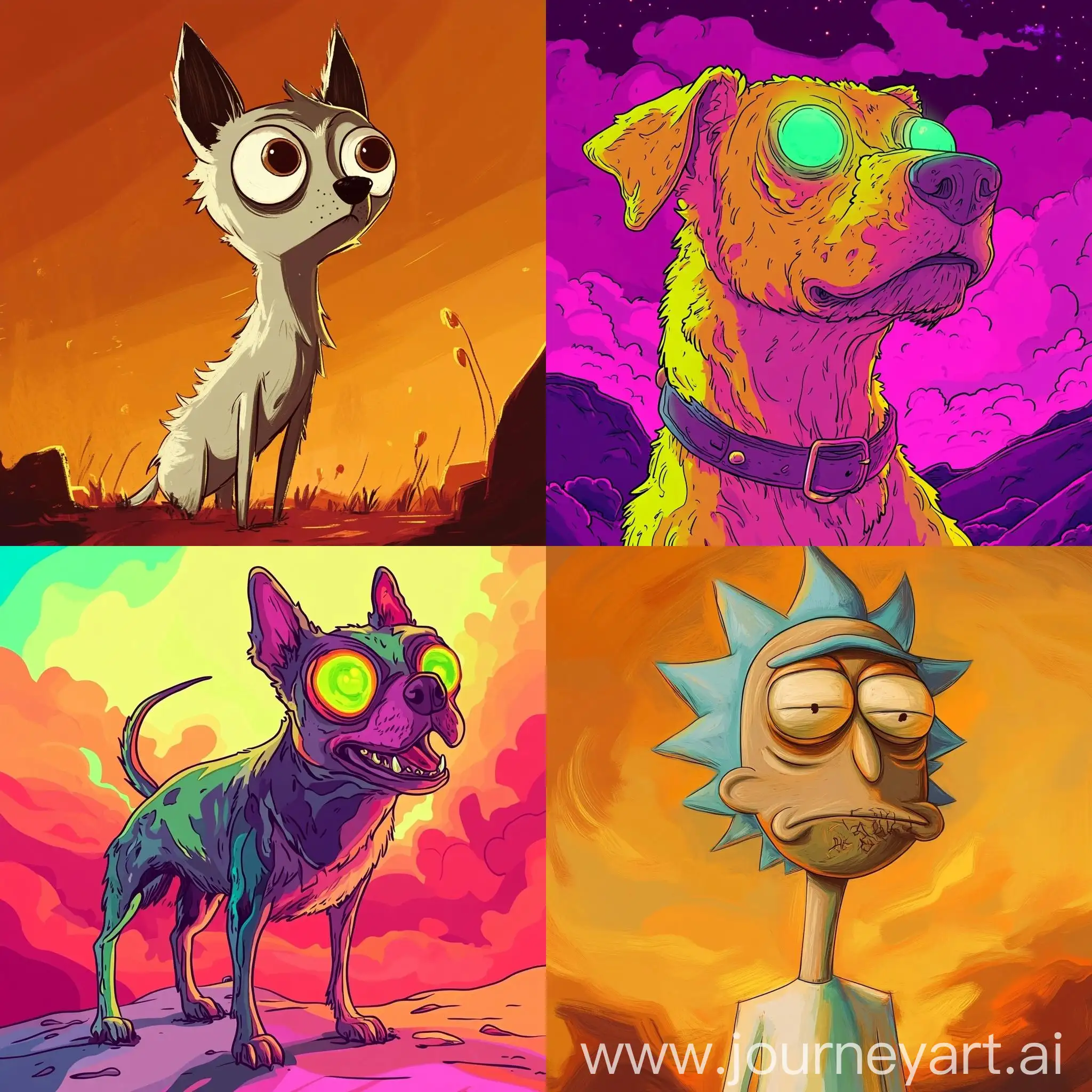 Lost-NFT-Dog-in-Rick-and-Morty-Style