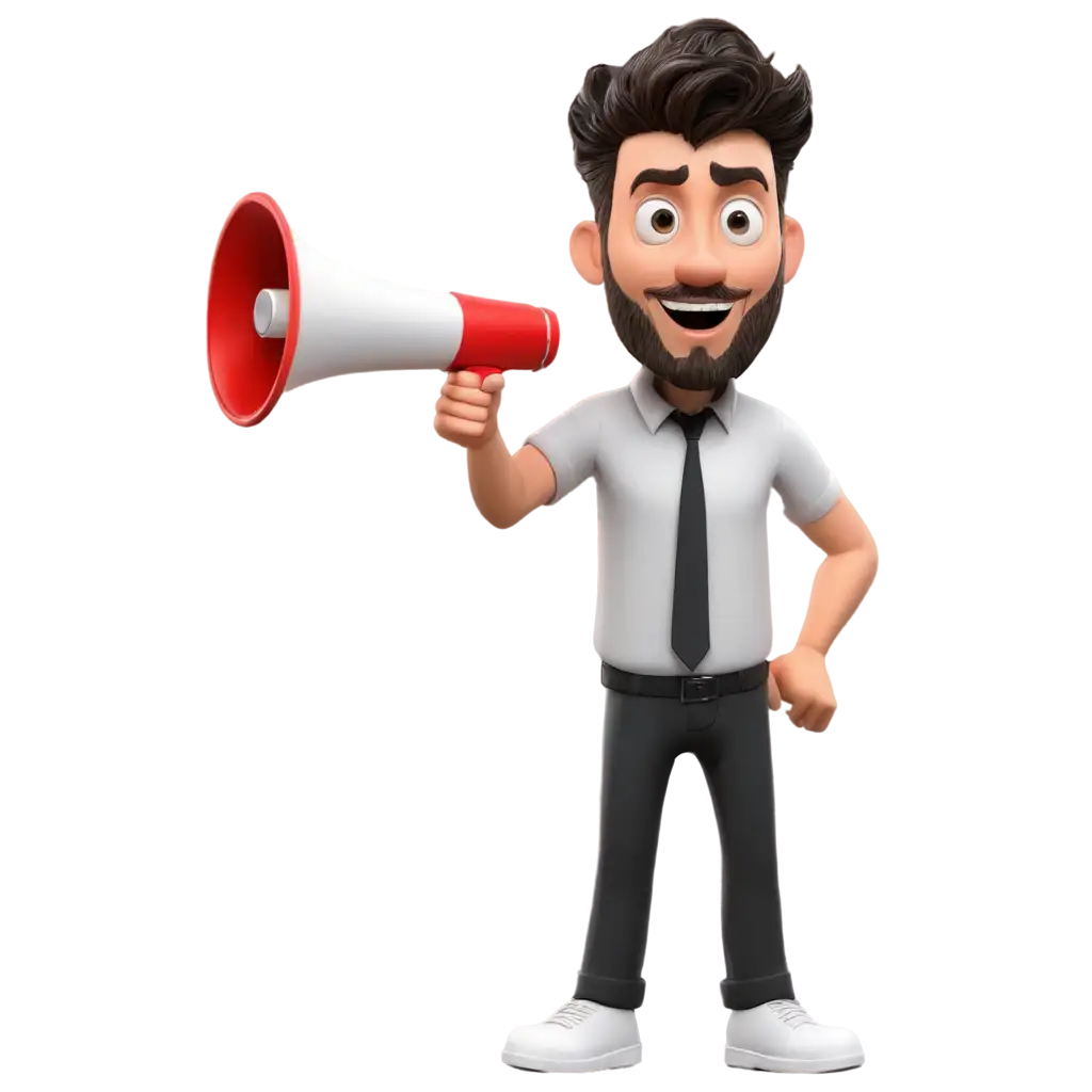 3D-Men-Megaphone-Announcement-PNG-Image-Enhance-Your-Visual-Content-with-Clarity