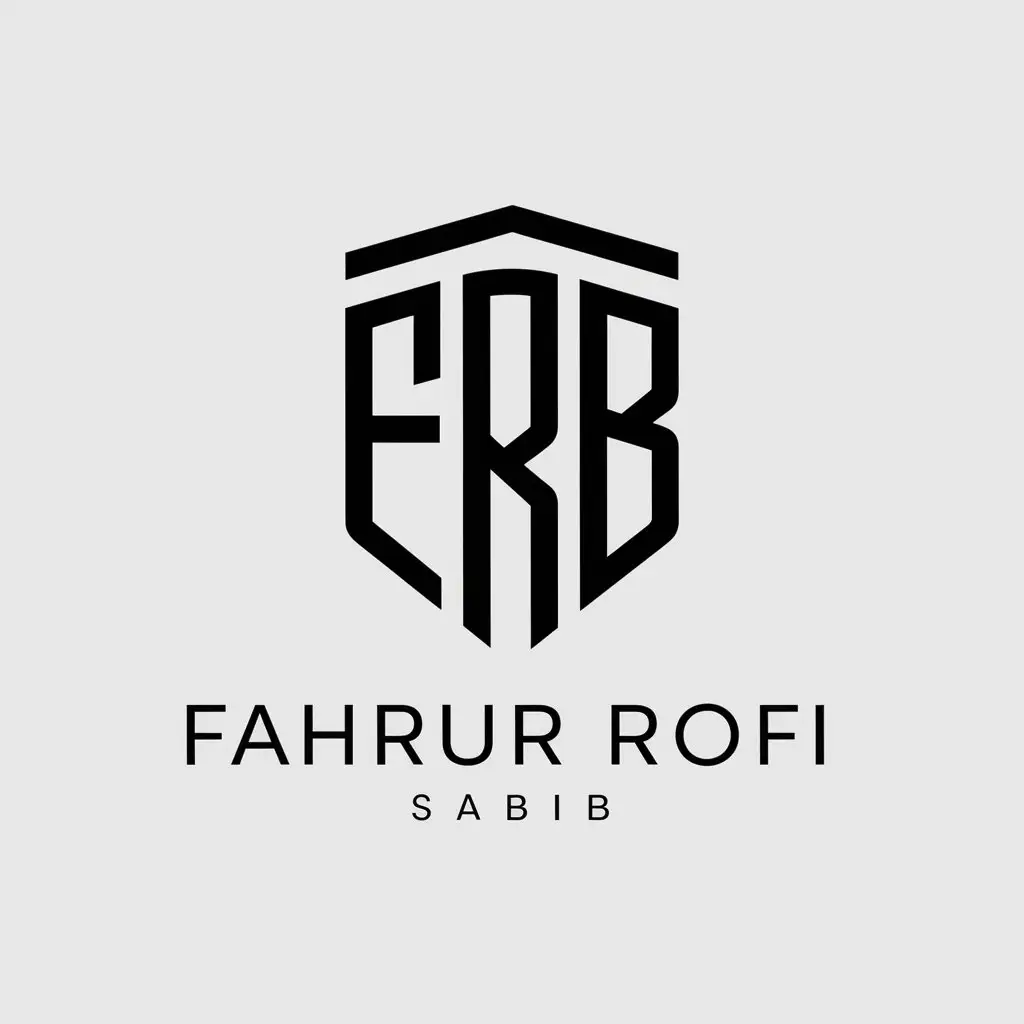 LOGO-Design-For-Fahrur-Rofi-Sabib-Monogram-Shield-with-Creative-F-R-and-B-Letters