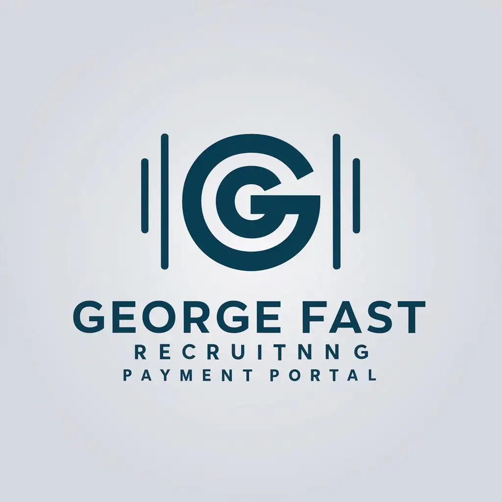 LOGO Design For George Fast Recruiting Payment Portal Professional Vector Logo Design