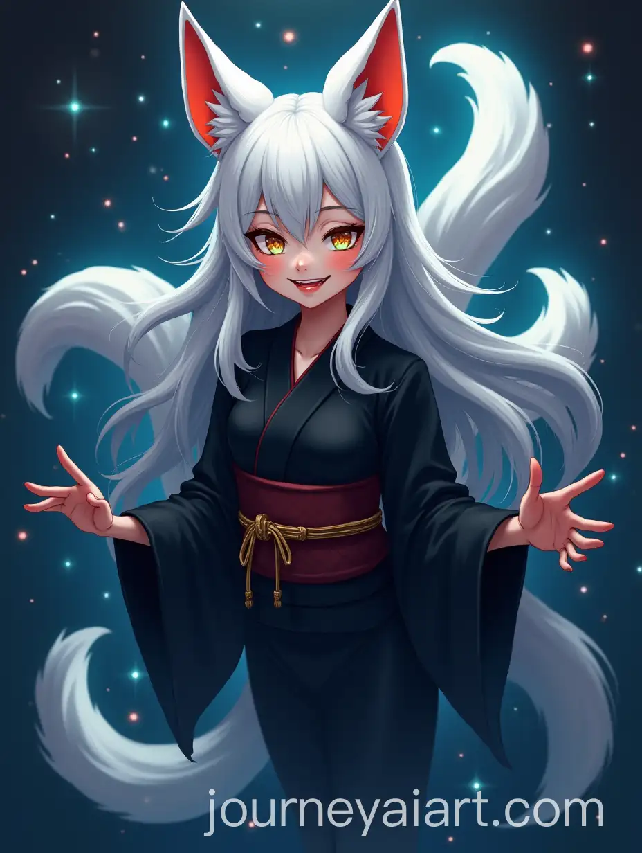 Mystical-Starry-Kitsune-Floating-in-a-Galactic-Background