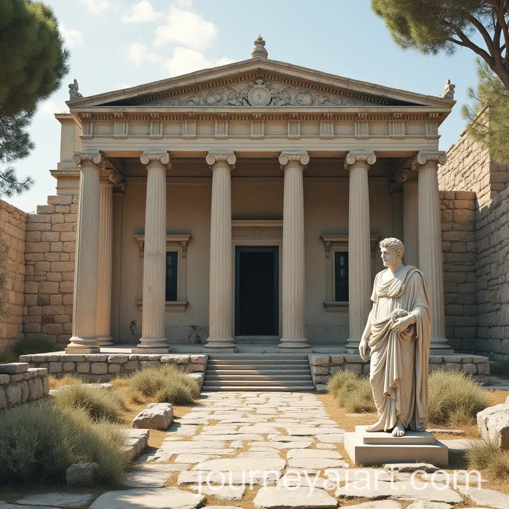 Ancient-Greek-Society-with-Stoic-Architecture-and-Marcus-Aurelius-Statue