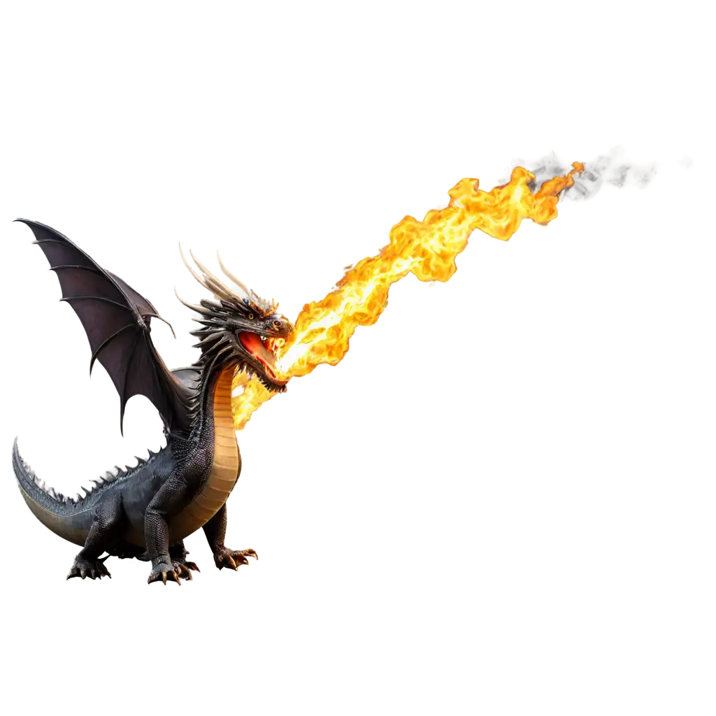 Dynamic-Dragon-Spitting-Fire-PNG-Captivating-Fantasy-Illustration