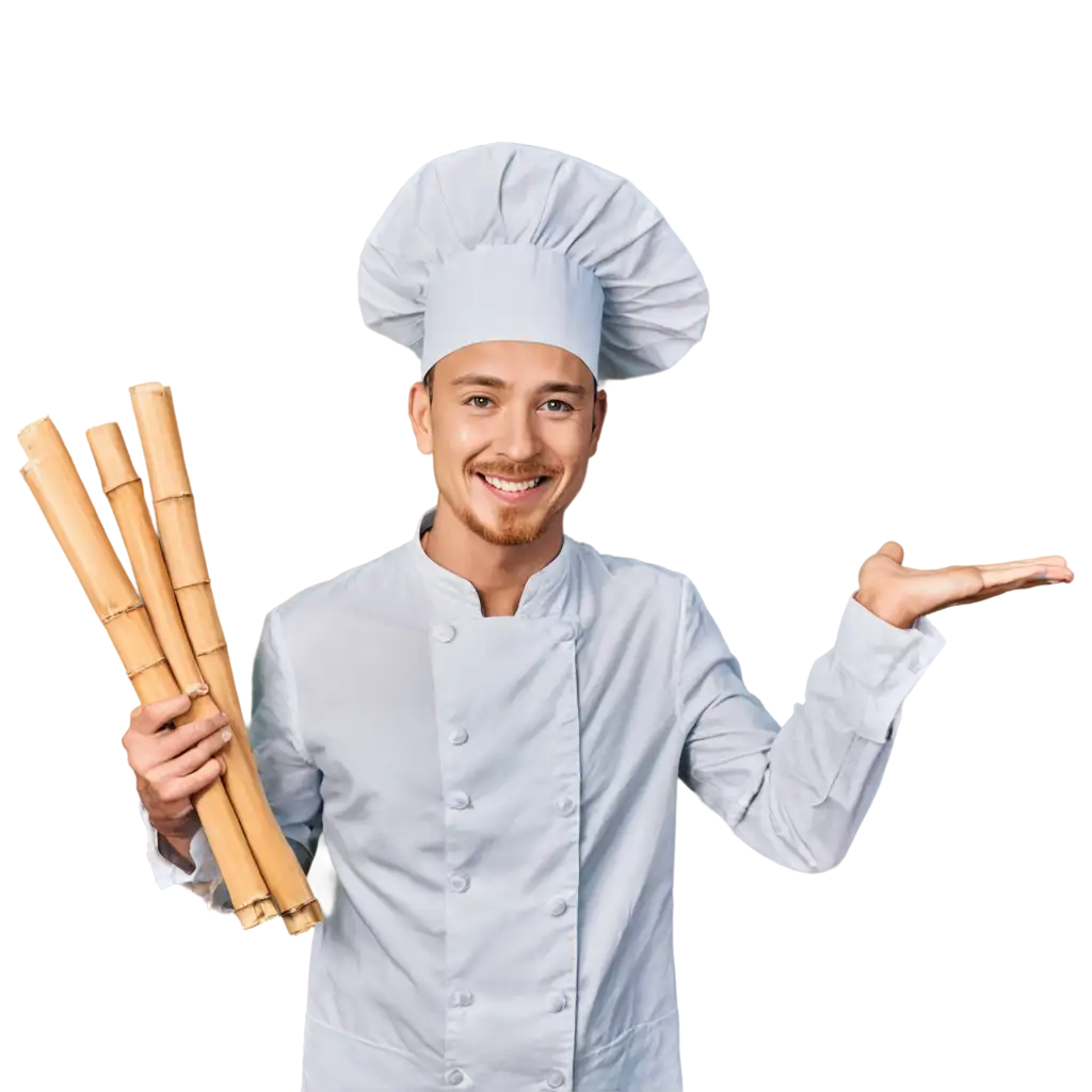 Vibrant-PNG-Image-of-a-Joyful-Chef-in-a-Modern-Kitchen-with-Bamboo