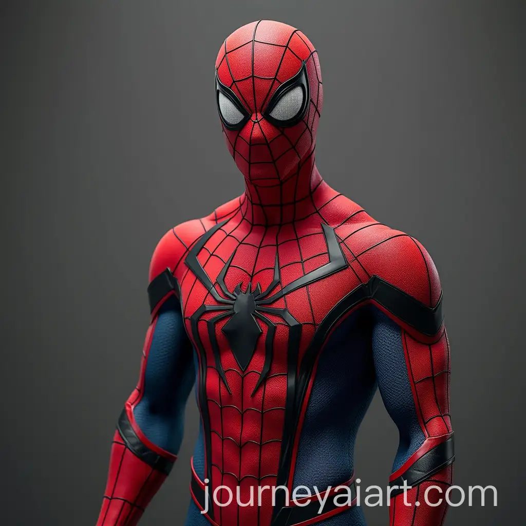 SpiderMan-with-Realistic-Texture-Suit-in-Dynamic-Action-Pose
